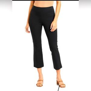 A New Day Black High Rise Cropped Flair Pull On Pants size 18